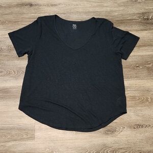Old Navy linen blend vee neck top Sz XL